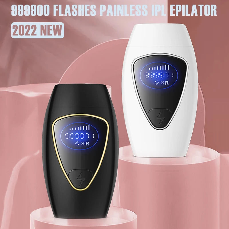 Painless Laser Hair Removal Epilator – 500,000 Flashes IPL Permanent Hair Remover for Smooth Skin - FututeX