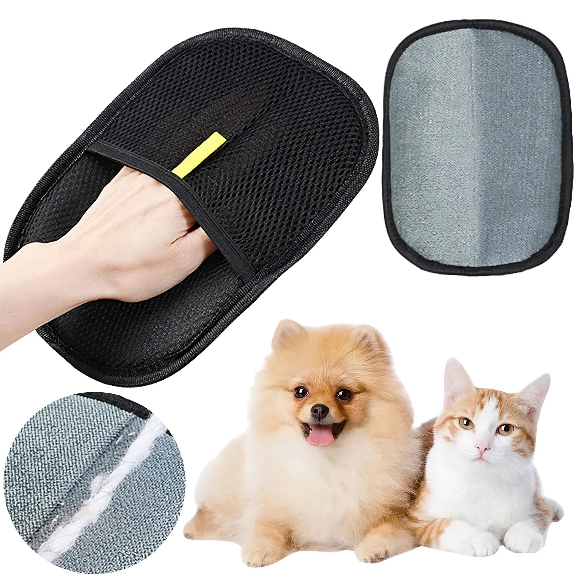Pet Hair Removal Glove – Reusable Dog & Cat Grooming Mitt for Shedding, Fur & Lint Removal - FututeX