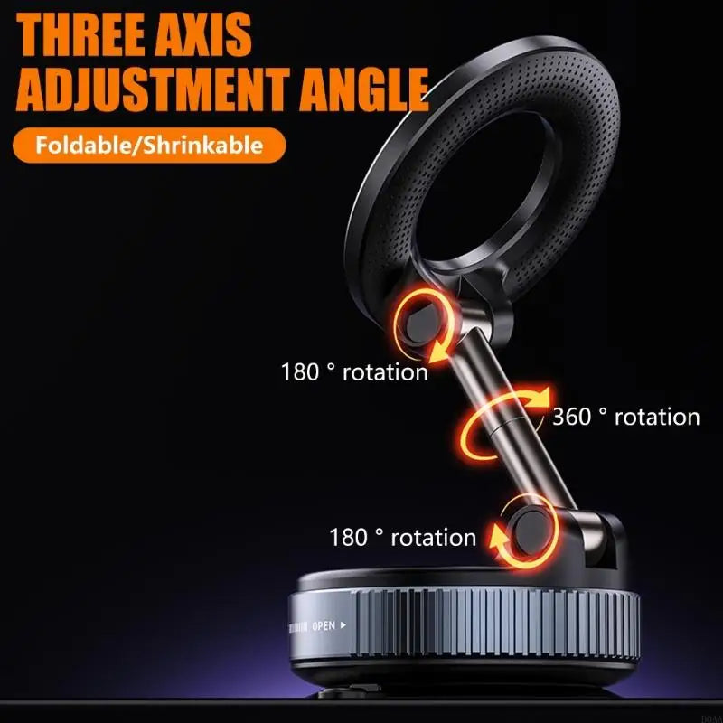 Vacuum Magnetic Phone Holder – Strong Suction Cup Mount for Car, Desk & Home - FututeX