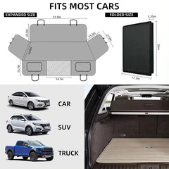 Waterproof Dog Car Seat Cover – Nonslip Pet Back Seat Hammock Protector with Side Flaps & Pockets - FututeX