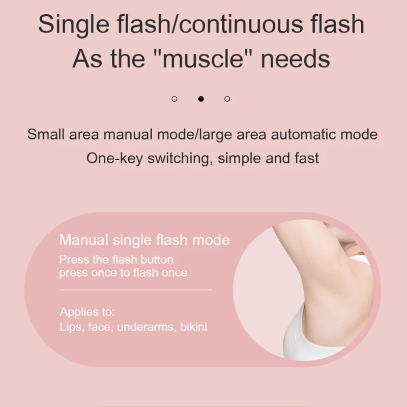 Painless Laser Hair Removal Epilator – 500,000 Flashes IPL Permanent Hair Remover for Smooth Skin - FututeX