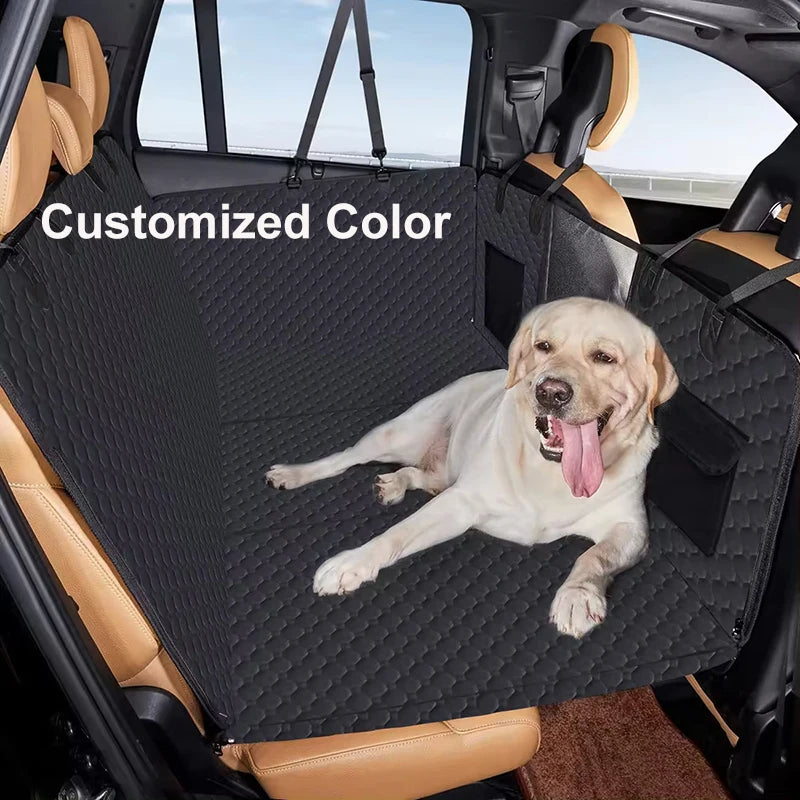 Waterproof Dog Car Seat Cover – Nonslip Pet Back Seat Hammock Protector with Side Flaps & Pockets - FututeX