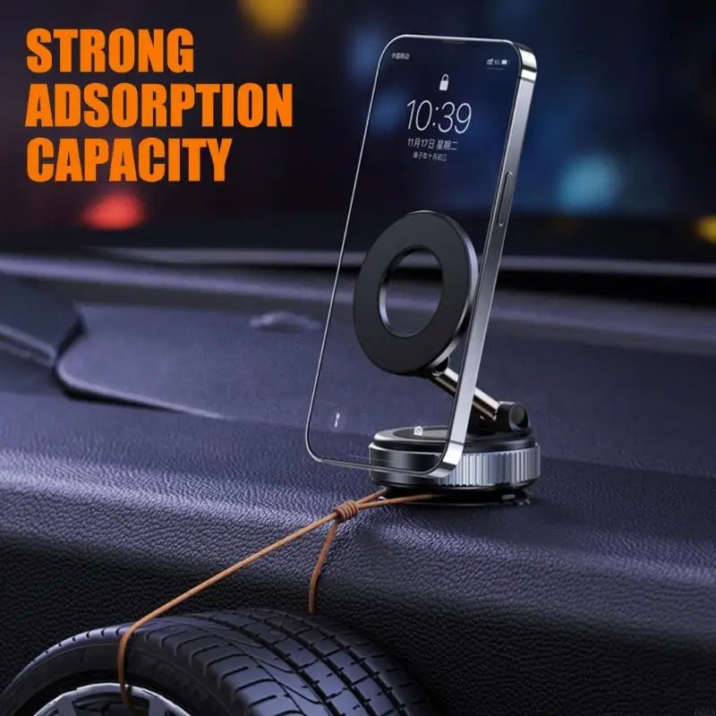 Vacuum Magnetic Phone Holder – Strong Suction Cup Mount for Car, Desk & Home - FututeX