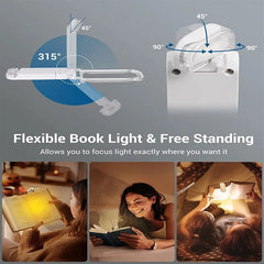 Mini LED Reading Clip Light – Portable Rechargeable Book Lamp with Adjustable Brightness & USB Charging - FututeX