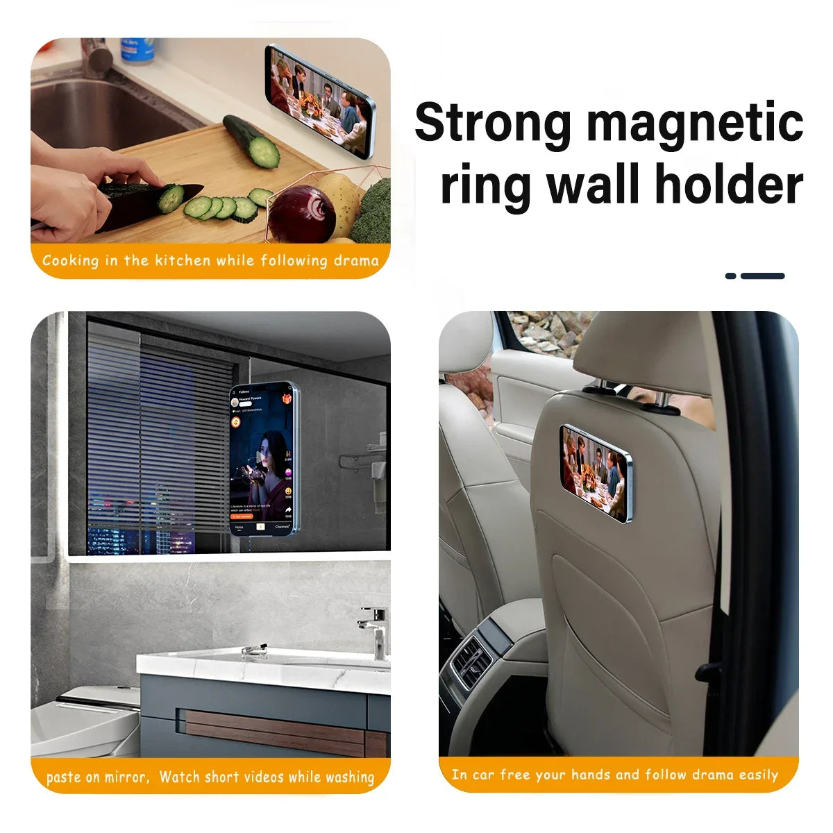Magnetic Ring Holder For iPhones - FututeX
