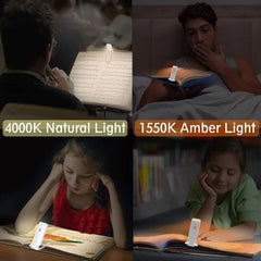 Mini LED Reading Clip Light – Portable Rechargeable Book Lamp with Adjustable Brightness & USB Charging - FututeX