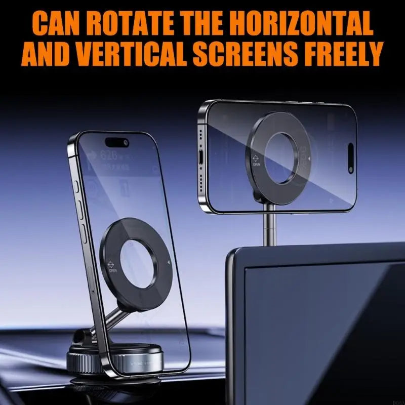 Vacuum Magnetic Phone Holder – Strong Suction Cup Mount for Car, Desk & Home - FututeX