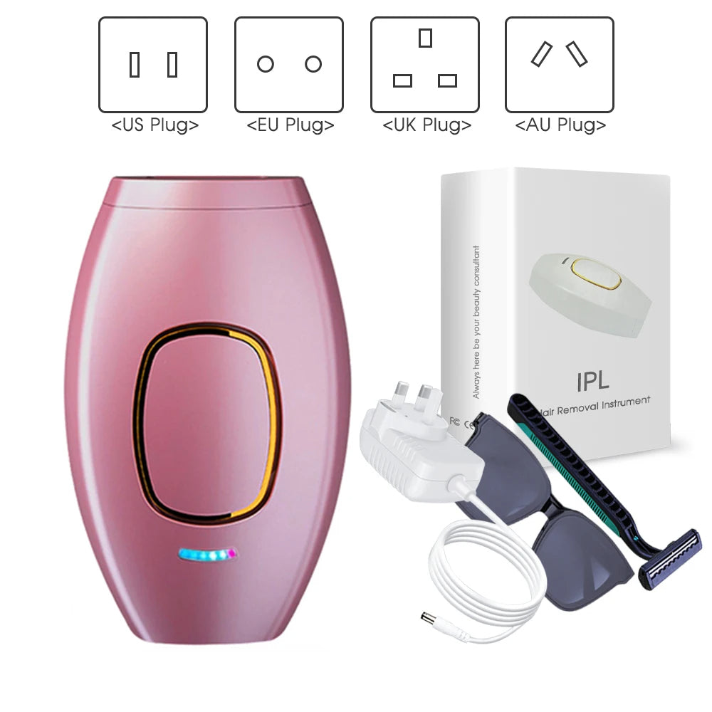 Painless Laser Hair Removal Epilator – 500,000 Flashes IPL Permanent Hair Remover for Smooth Skin - FututeX