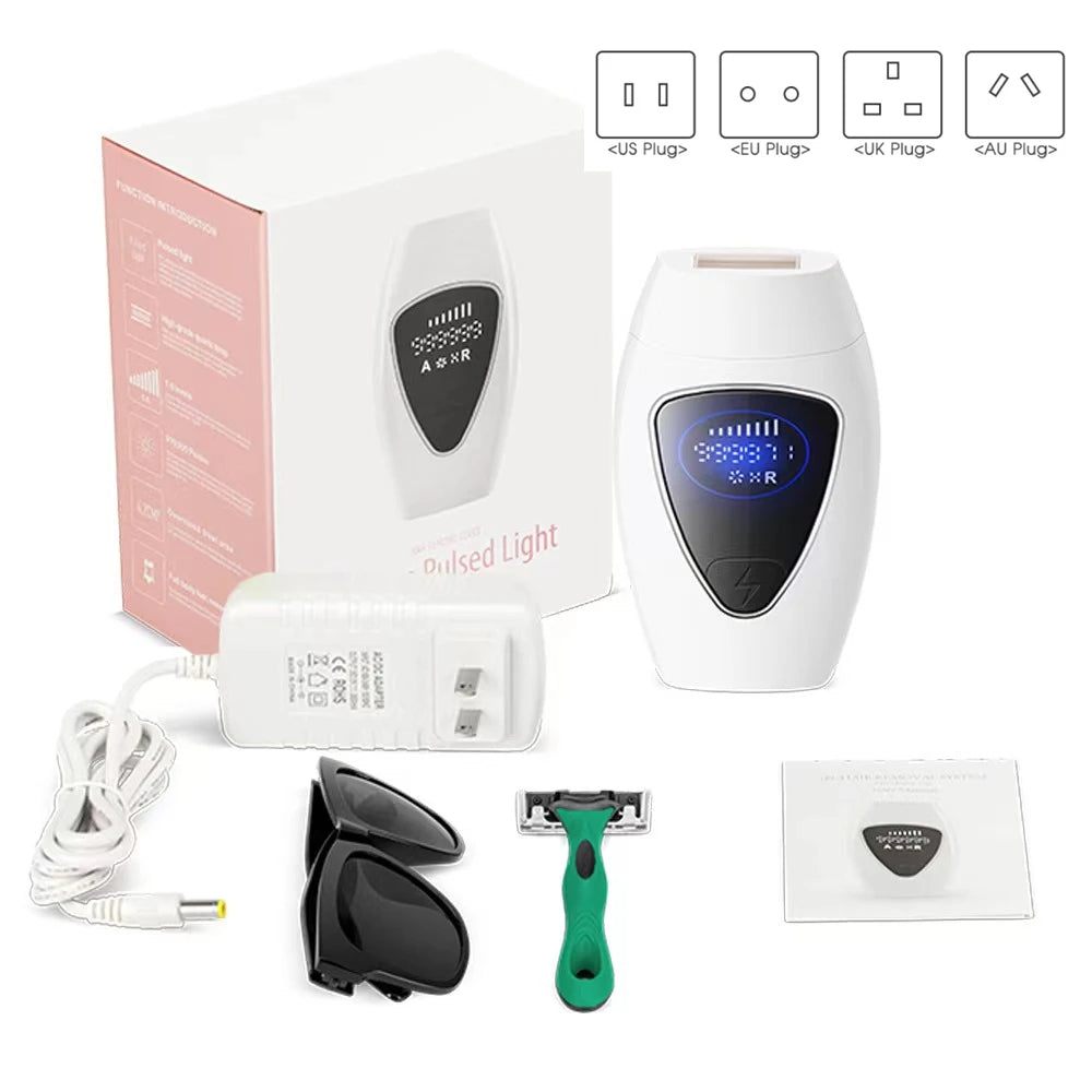 Painless Laser Hair Removal Epilator – 500,000 Flashes IPL Permanent Hair Remover for Smooth Skin - FututeX