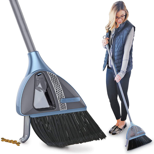 2-in-1 Cordless Vacuum Broom & Sweeper with Built-in Dustpan – Lightweight, No-Mess Floor Cleaning Tool