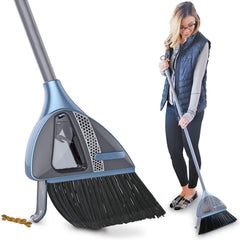 2-in-1 Cordless Vacuum Broom & Sweeper with Built-in Dustpan – Lightweight, No-Mess Floor Cleaning Tool