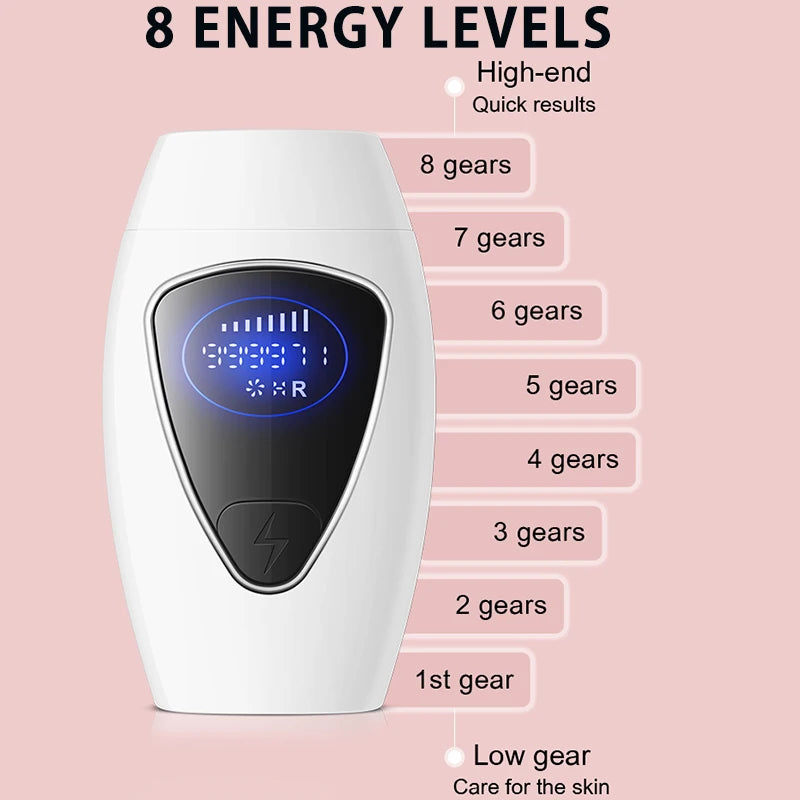 Painless Laser Hair Removal Epilator – 500,000 Flashes IPL Permanent Hair Remover for Smooth Skin - FututeX
