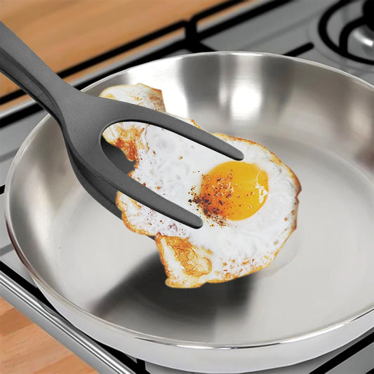 2 In 1 Spatula Tongs for Eggs - FututeX