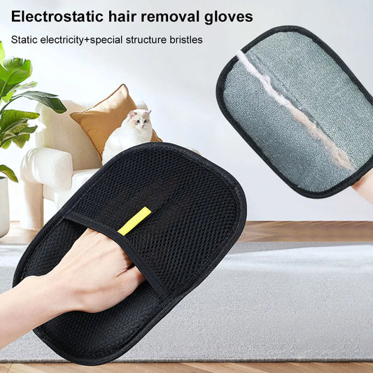 Pet Hair Removal Glove – Reusable Dog & Cat Grooming Mitt for Shedding, Fur & Lint Removal - FututeX