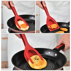 2 In 1 Spatula Tongs for Eggs - FututeX
