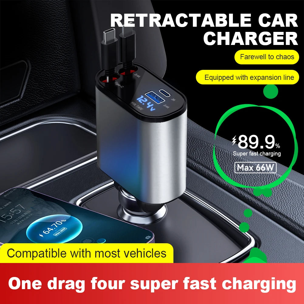 Retractable Car Charger - FututeX