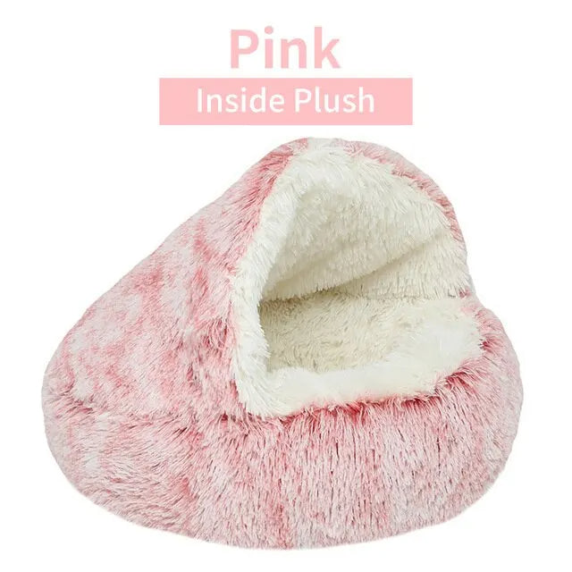 Soft Plush Round Cat Bed - FututeX