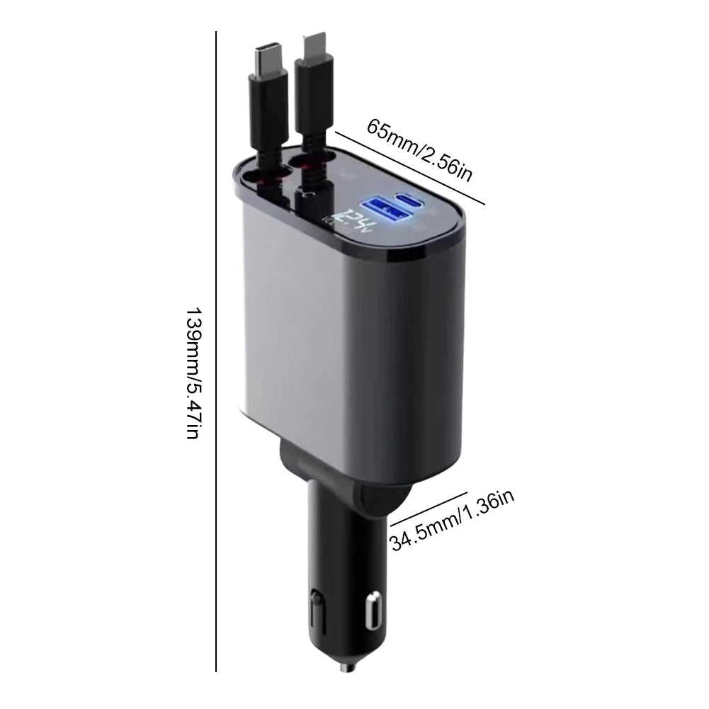 Retractable Car Charger - FututeX