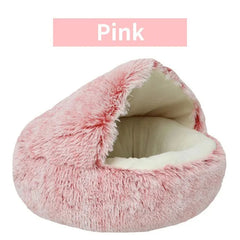 Soft Plush Round Cat Bed - FututeX